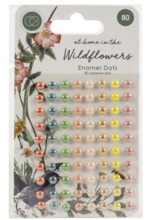 מדבקות אפוקסי - Craft Consortium Adhesive Enamel Dots - Wildflowers