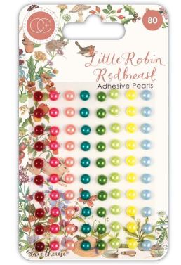 מדבקות אפוקסי - Craft Consortium Adhesive Pearls - Little Robin