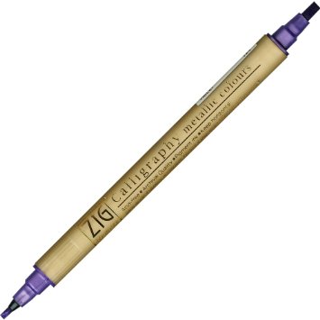 ZIG Calligraphy Metallic Marker - Violet