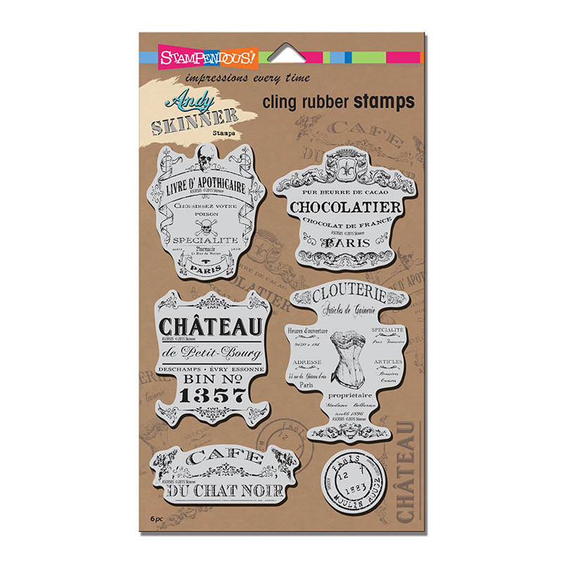 Andy Skinner Cling Rubber Stamp Set - Shabby Chic