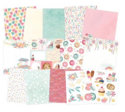 מארז קארדסטוק 6" - P13 Double-Sided Paper Pad - Sugar & Spice