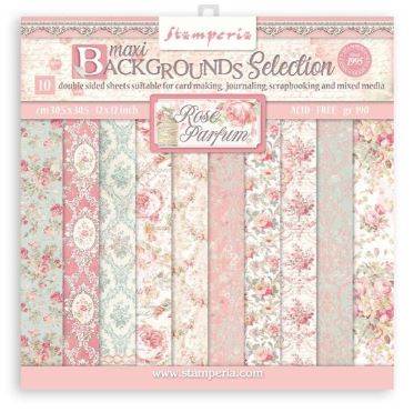 מארז דפים - Stamperia Backgrounds Double-Sided Paper Pad &quot;12