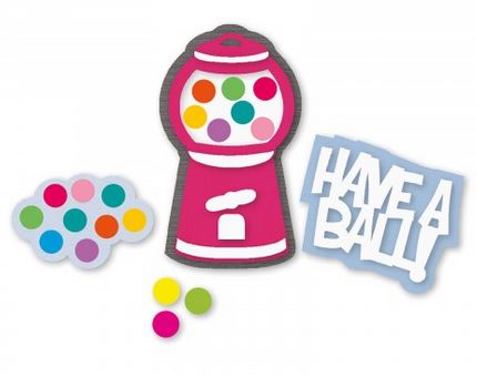 סט תבניות חיתוך - Thinlits Die Set 9PK - Gumball Machine