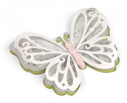 סט תבניות חיתוך - Thinlits Die Set - Large Delicate Butterfly
