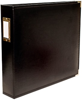 אלבום עור 12&quot; - Classic Leather D-ring Album - Black
