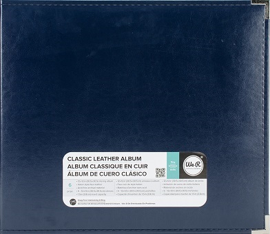 אלבום דמוי עור 12&quot; - Classic Leather D-ring Album - Navy