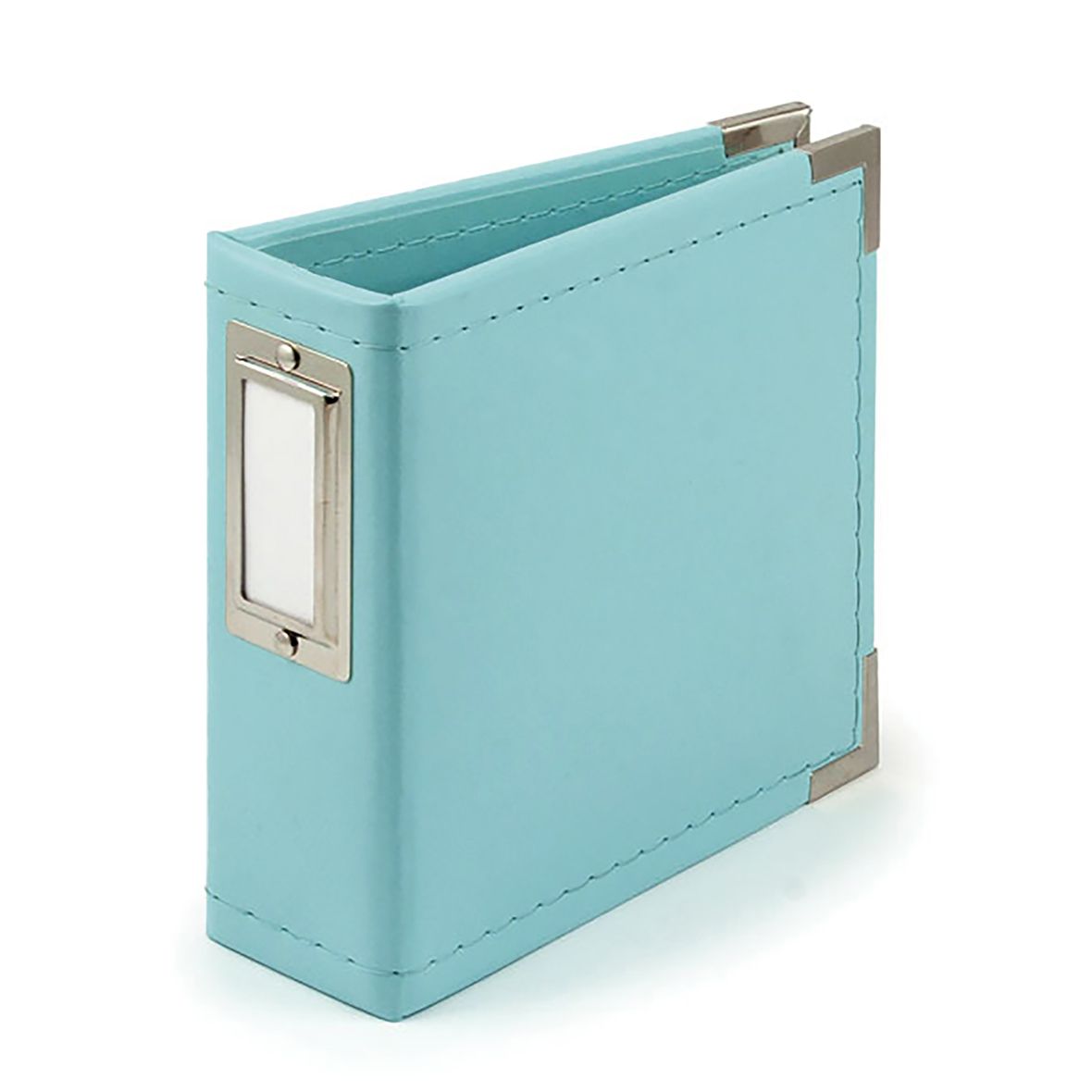 We R Classic Leather D-Ring Album 4*4&quot; - Aqua