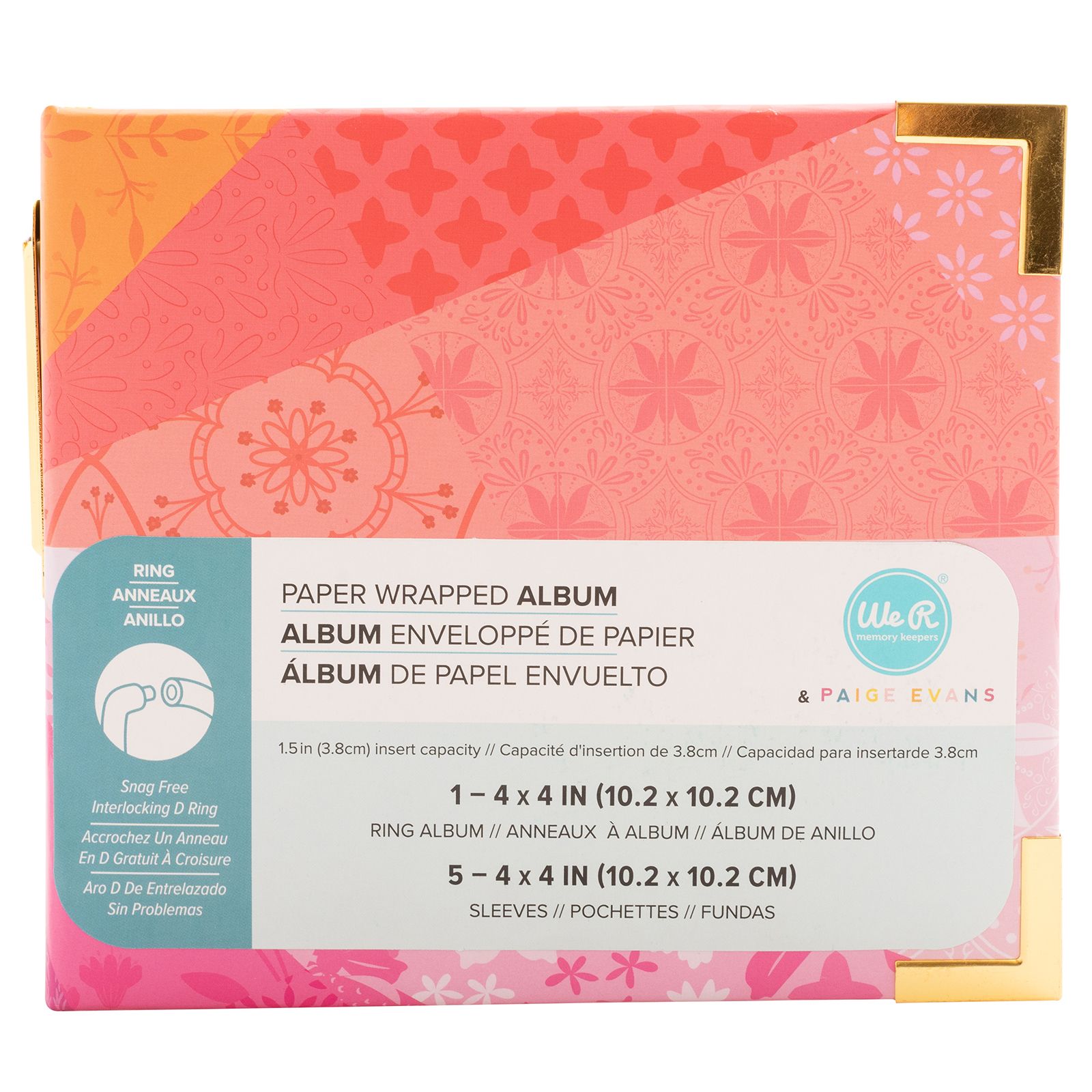 We R Paper Wrapped 2-Ring Album 4*4" - Color Wheel