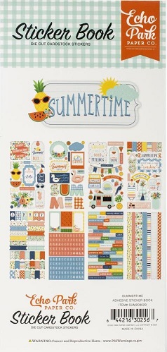 ספר מדבקות - Summertime Cardstock Sticker Book