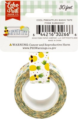 וואשי טייפ - Summertime Washi Tape - Cool Pineapples