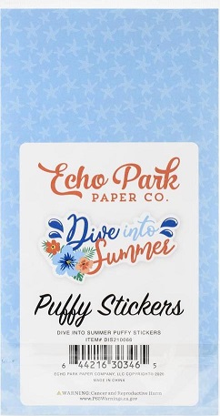 מדבקות פאף - Dive Into Summer Puffy Stickers