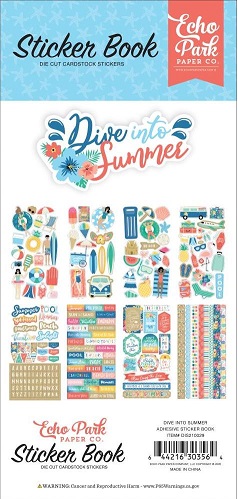 ספר מדבקות - Dive Into Summer Cardstock Sticker Book