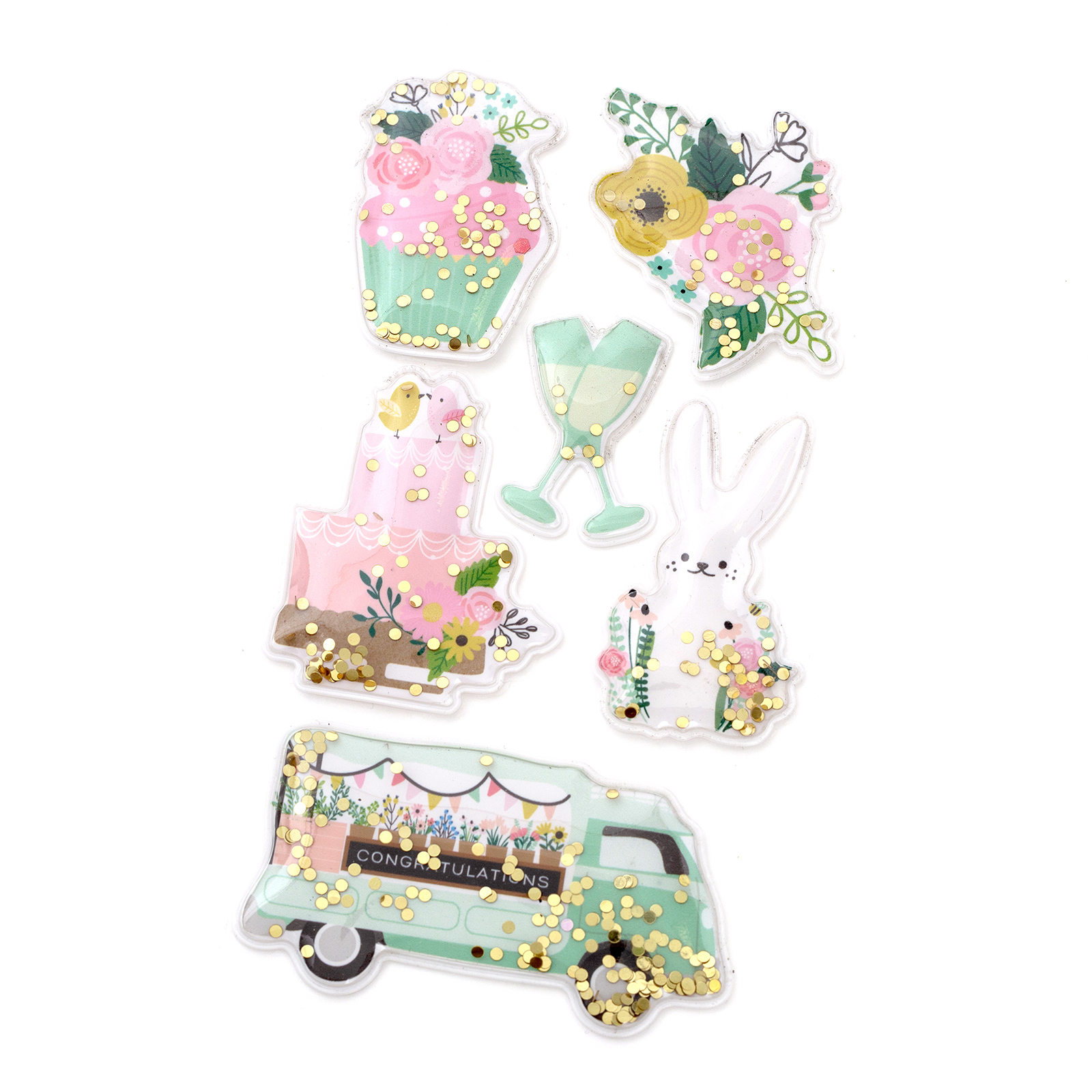 מדבקות שייקר - Shaker Stickers - Lovely Moments