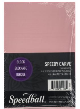משטח לגילוף חותמות - Speedball Speedy-Carve Block