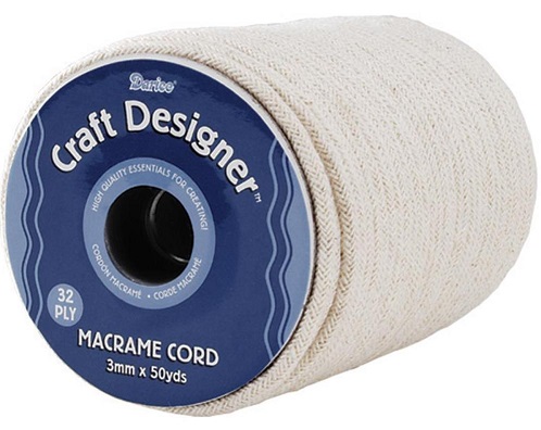 חוט מקרמה צבע טבעי - Macrame Cord 3mm