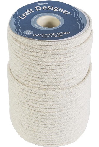 חוט מקרמה צבע טבעי - Macrame Cord 3mm