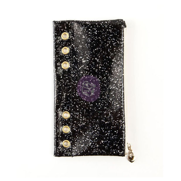 My Prima Planner Pencil Pouch - Black glitter