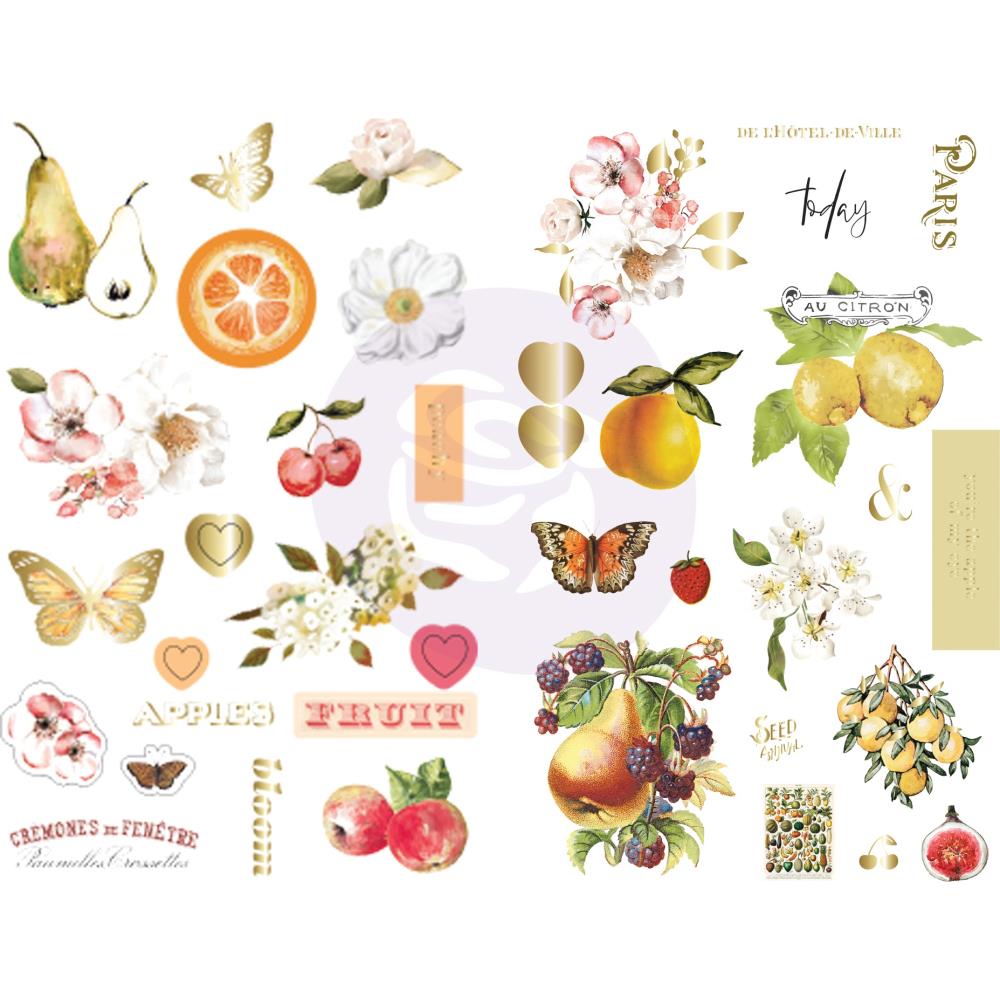 מדבקות צ&#39;יפבורד - Fruit Paradise Chipboard Stickers