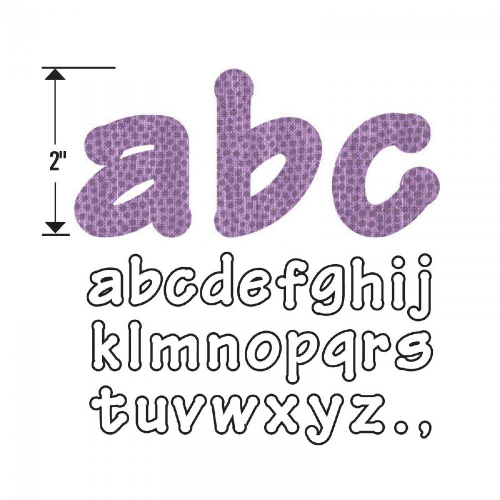 סט תבניות חיתוך - Bigz Die - Lollipop Shadow Lowercase Letters