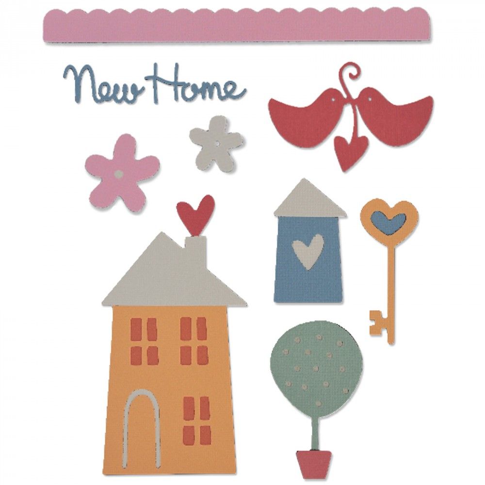 סט תבניות חיתוך - Thinlits Die Set - New Home