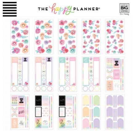 ספר מדבקות Happy Planner Sticker - Pastels