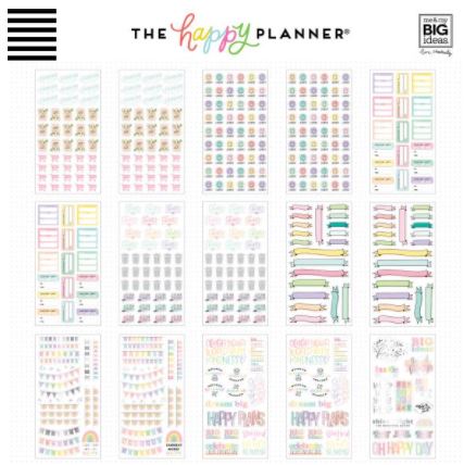 ספר מדבקות Happy Planner Sticker - Pastels