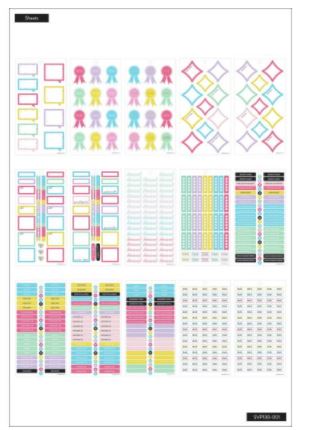 ספר מדבקות - Happy Planner Sticker Value Pack -  Rock This