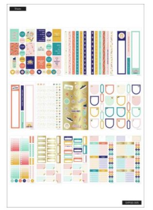 ספר מדבקות - Happy Planner Sticker Value Pack - Good Vibes