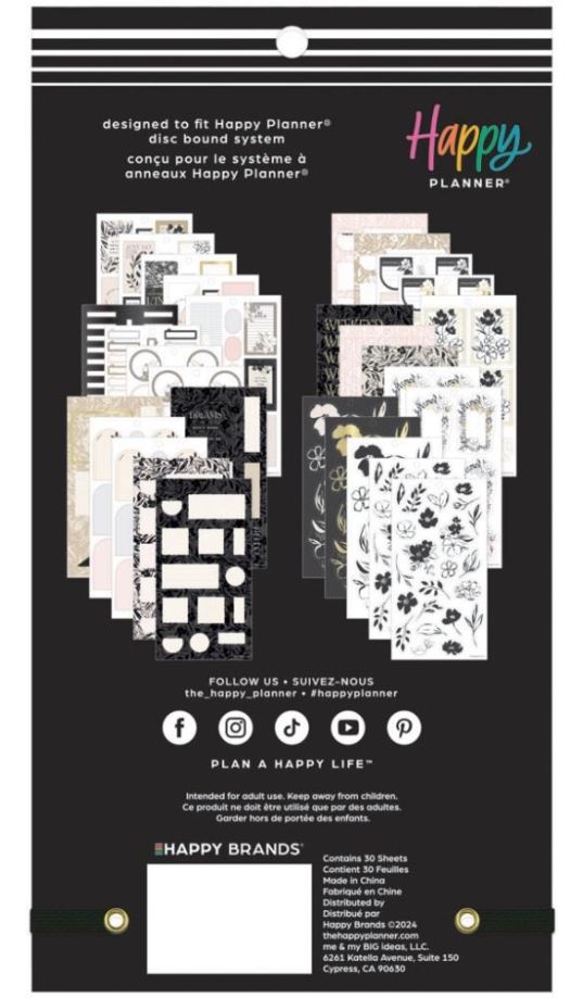 ספר מדבקות - Happy Planner Sticker Value Pack - Sketchy Florals