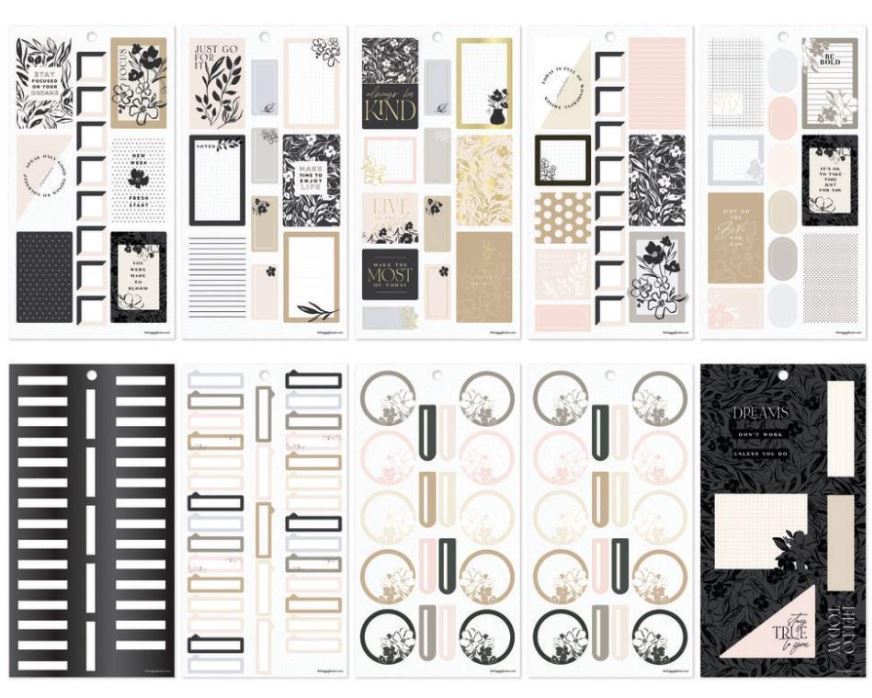 ספר מדבקות - Happy Planner Sticker Value Pack - Sketchy Florals