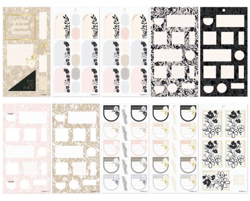 ספר מדבקות - Happy Planner Sticker Value Pack - Sketchy Florals