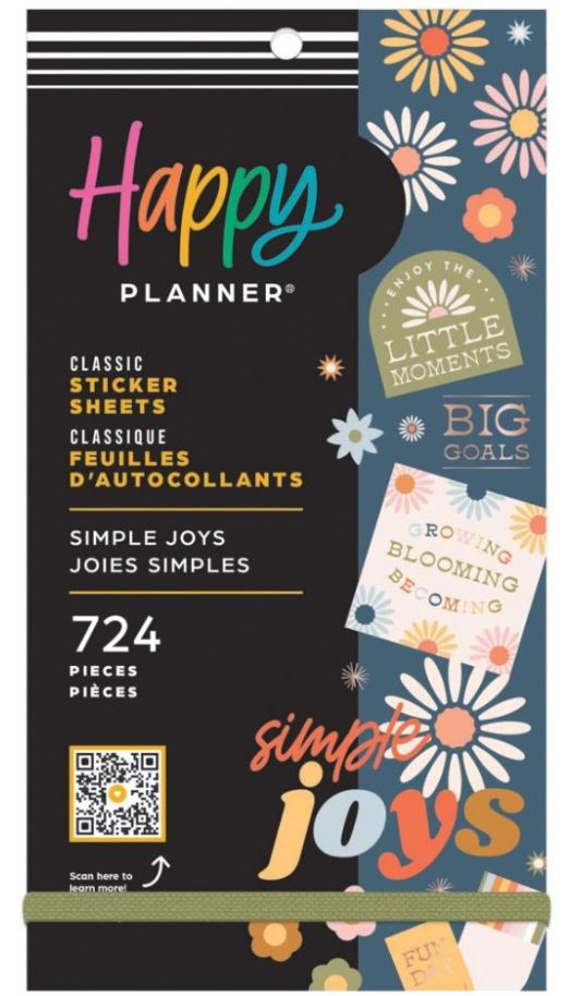 ספר מדבקות - Happy Planner Sticker Value Pack - Simple Joys