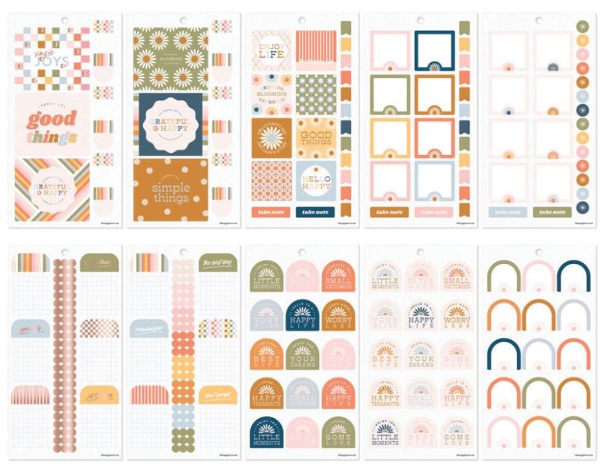 ספר מדבקות - Happy Planner Sticker Value Pack - Simple Joys