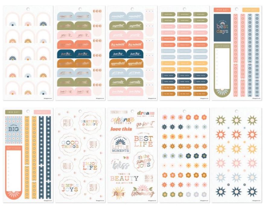 ספר מדבקות - Happy Planner Sticker Value Pack - Simple Joys