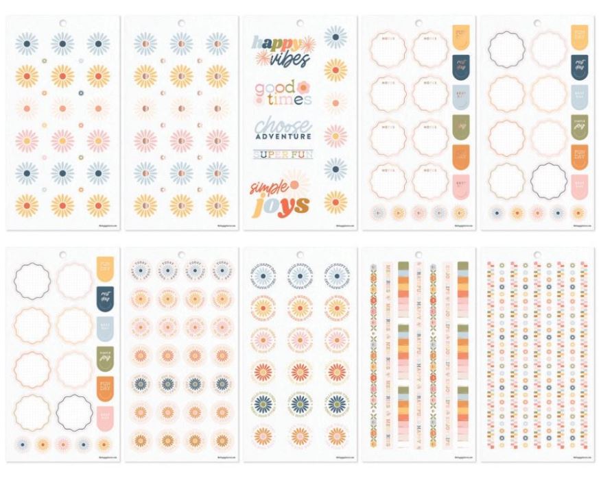 ספר מדבקות - Happy Planner Sticker Value Pack - Simple Joys