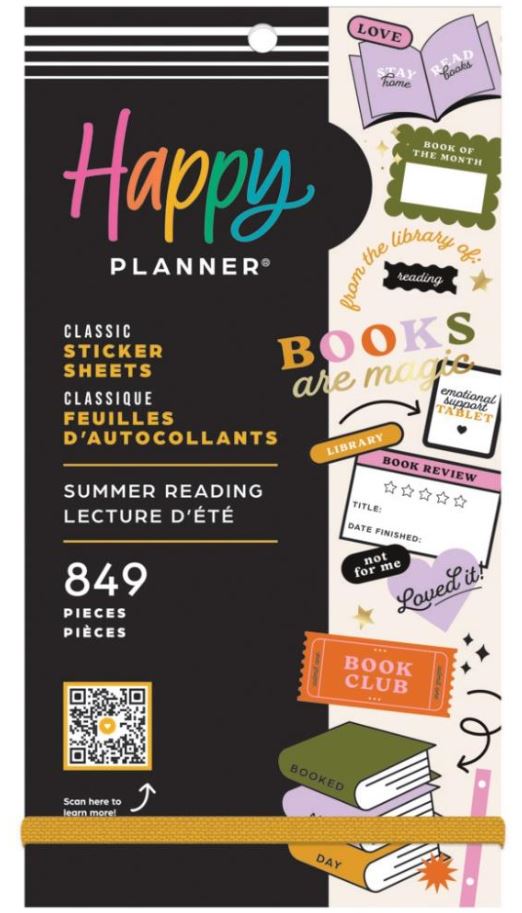 ספר מדבקות - Happy Planner Sticker Value Pack - Summer Reading