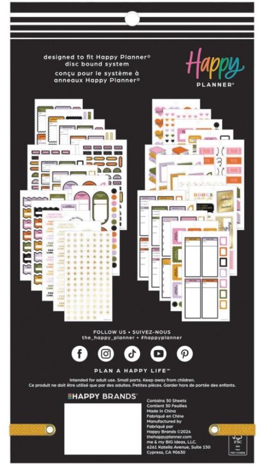 ספר מדבקות - Happy Planner Sticker Value Pack - Summer Reading