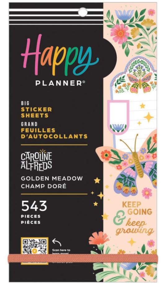 ספר מדבקות - Happy Planner Sticker Value Pack - Golden Meadow