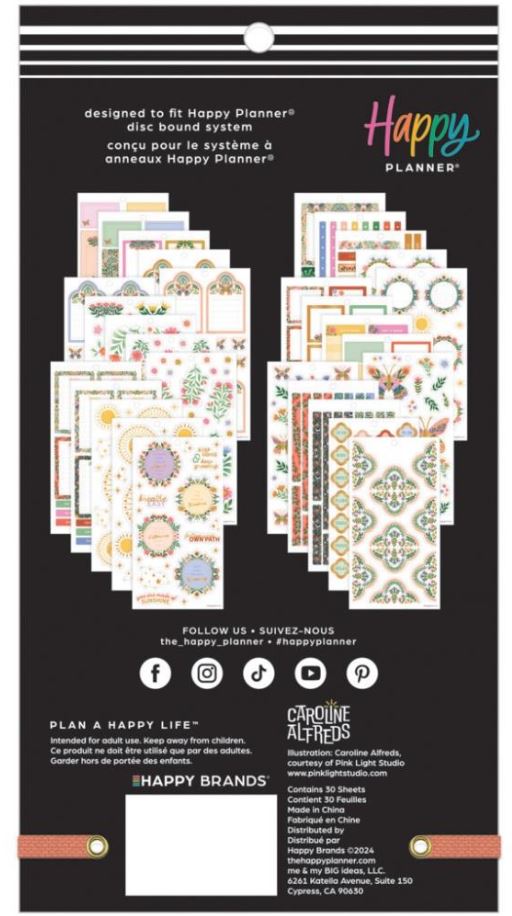 ספר מדבקות - Happy Planner Sticker Value Pack - Golden Meadow