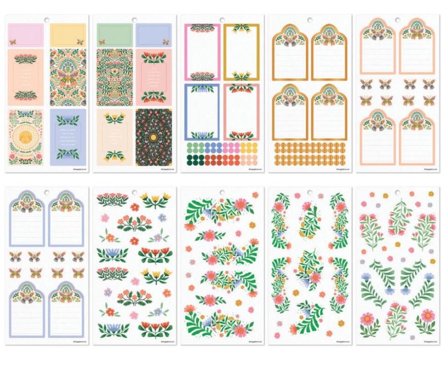 ספר מדבקות - Happy Planner Sticker Value Pack - Golden Meadow