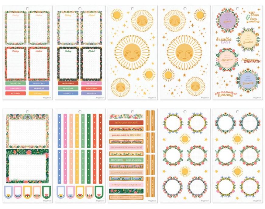 ספר מדבקות - Happy Planner Sticker Value Pack - Golden Meadow