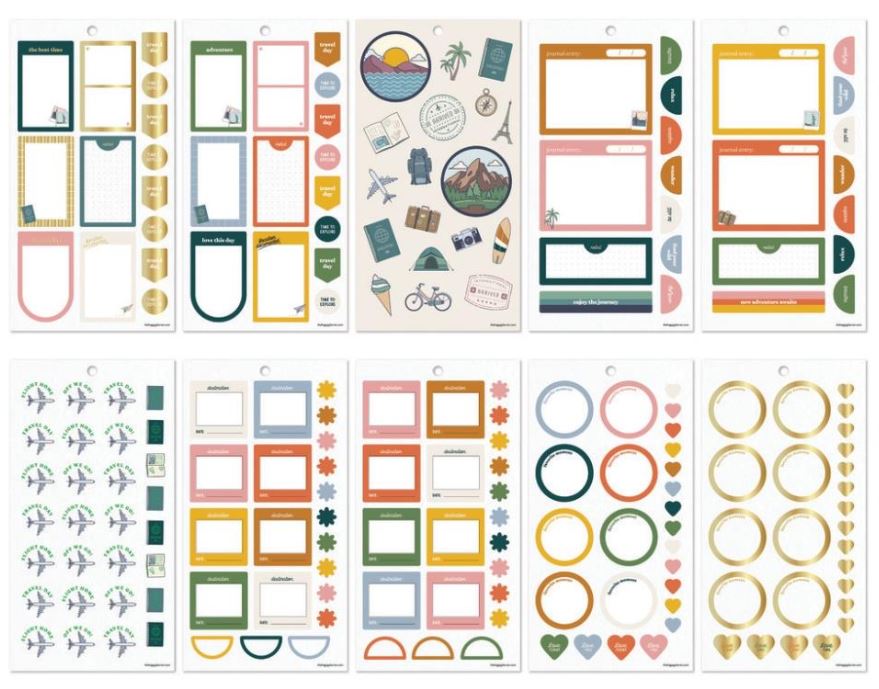 ספר מדבקות - Happy Planner Sticker Value Pack - See The World