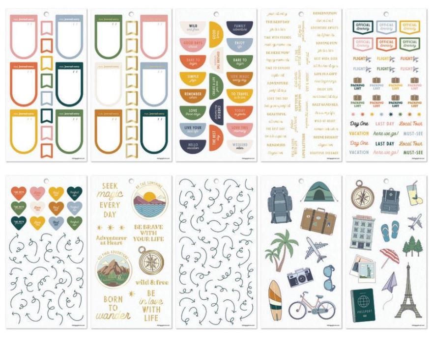 ספר מדבקות - Happy Planner Sticker Value Pack - See The World