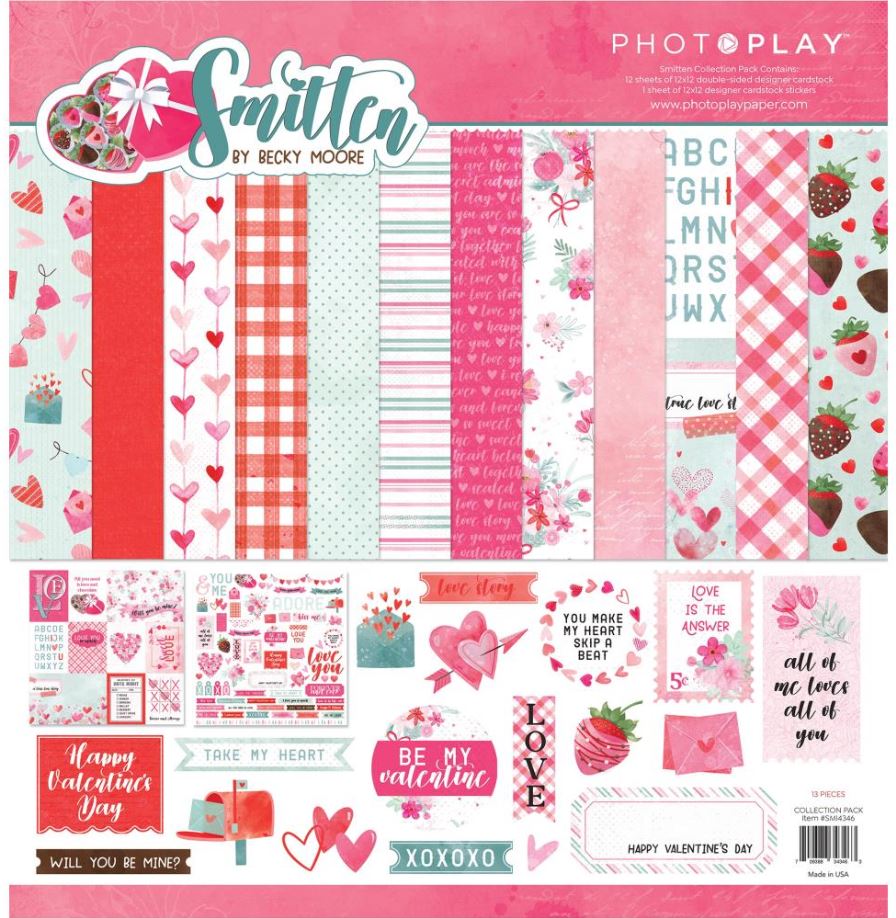 מארז קארדסטוק 12&quot; - PhotoPlay Collection Pack - Smitten