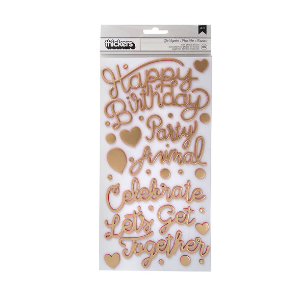 מדבקות Confetti Wishes Collection - Phrase