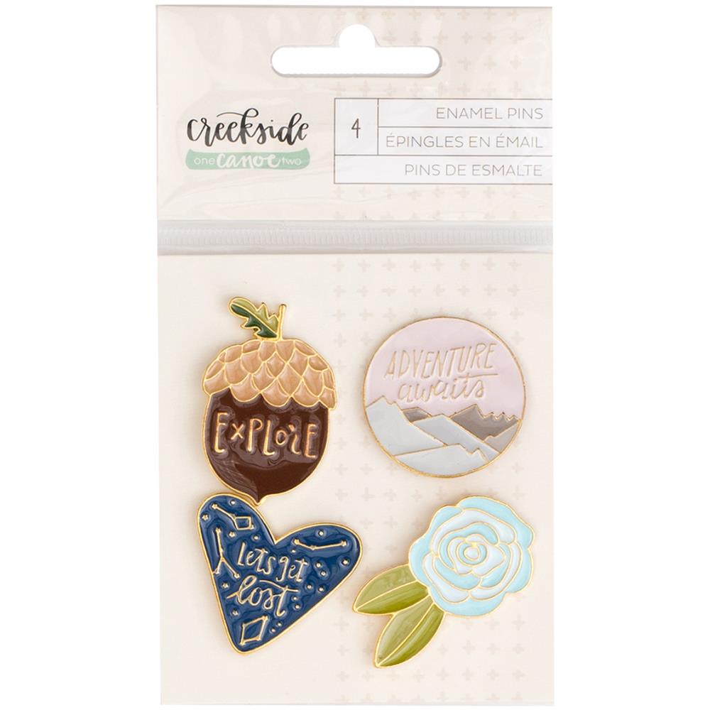 Creekside Enamel Pins 4/Pkg