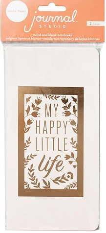 מחברת מידורי - Journal Studio Inserts 2 Piece - Happy Life