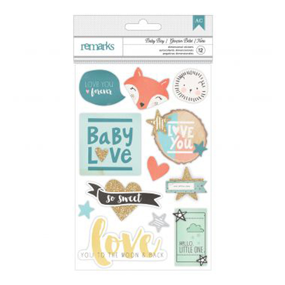 מדבקות תלת מימד - Baby Boy Collection