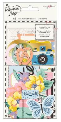 חיתוכי נייר - Maggie Holmes Round Trip Ephemera Cardstock Die-Cuts