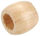חרוזי עץ למקרמה - Round Wood Beads